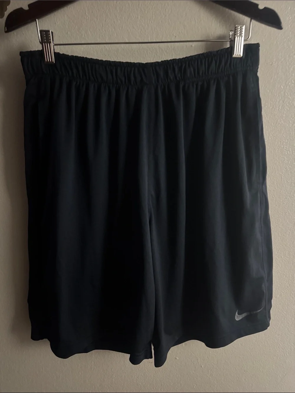 Nike Women's Black Athletic Shorts with Reflective Swoosh